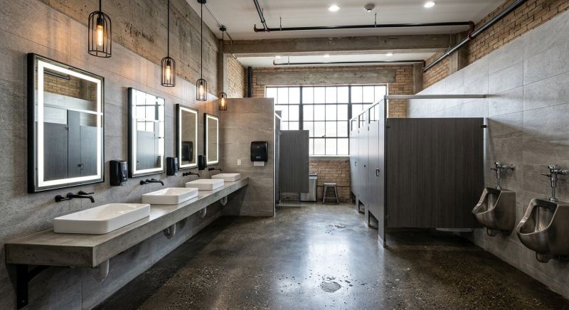 Industrial Bathroom Renovation in North Charleston, SC